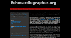 Desktop Screenshot of echocardiographer.org