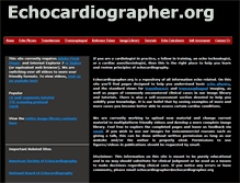Tablet Screenshot of echocardiographer.org